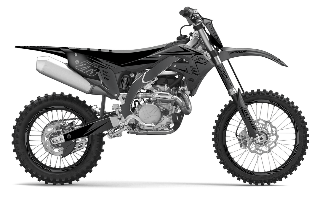 kawasaki kxf 250 clean grey graphics kit