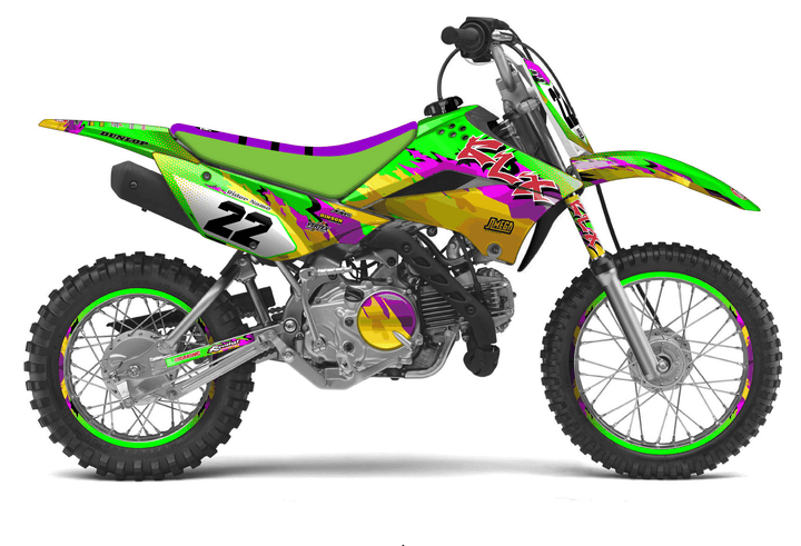 kawasaki klx 110 dance fever graphics kit