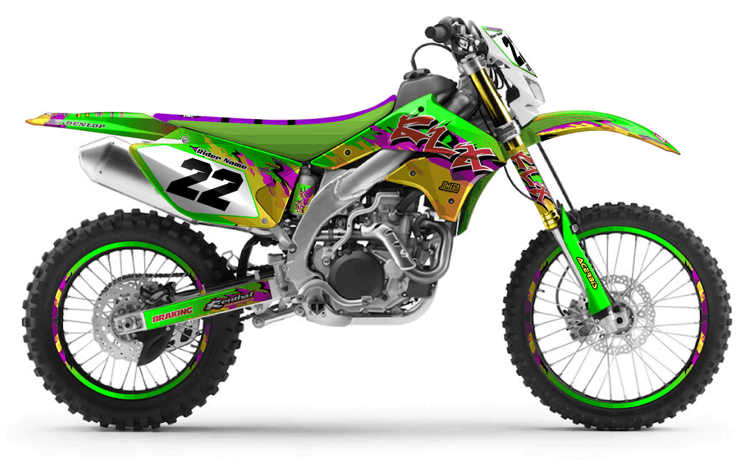 kawasaki klx 450 dance fever graphics kit
