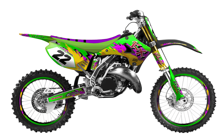 kawasaki kx 250 dance fever graphics kit