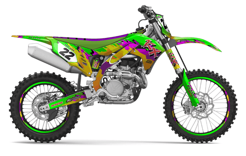 Dance Fever Sticker kit for Kawasaki KXF 250 2021 - 2024