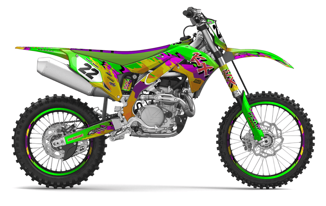kawasaki kxf 450 dance fever graphics kit