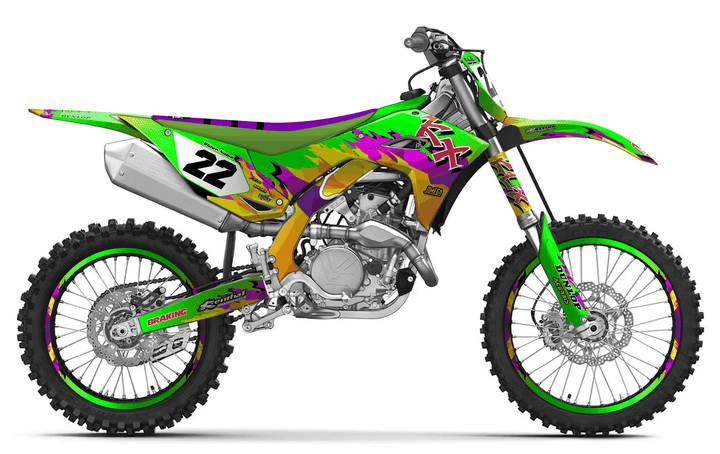 kawasaki kxf 450 dance fever graphics kit