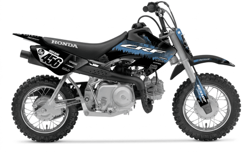 Blue Death Star Sticker kit for Honda CRF 50 2013 - 2025