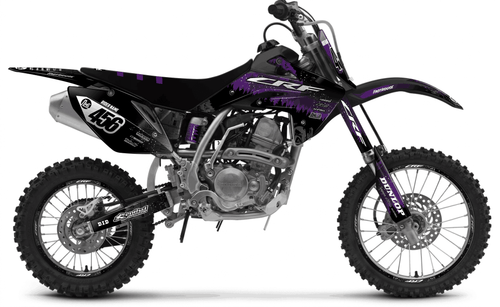 Purple Death Star Sticker kit for Honda CRF 150R 2007 - 2026