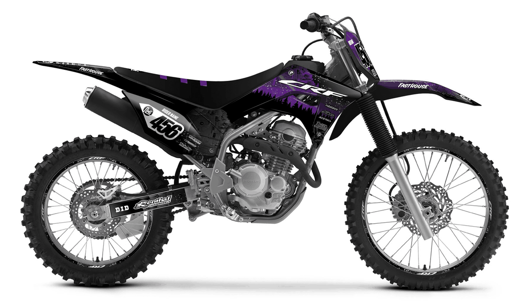 honda crf 250f purple death star graphics kit