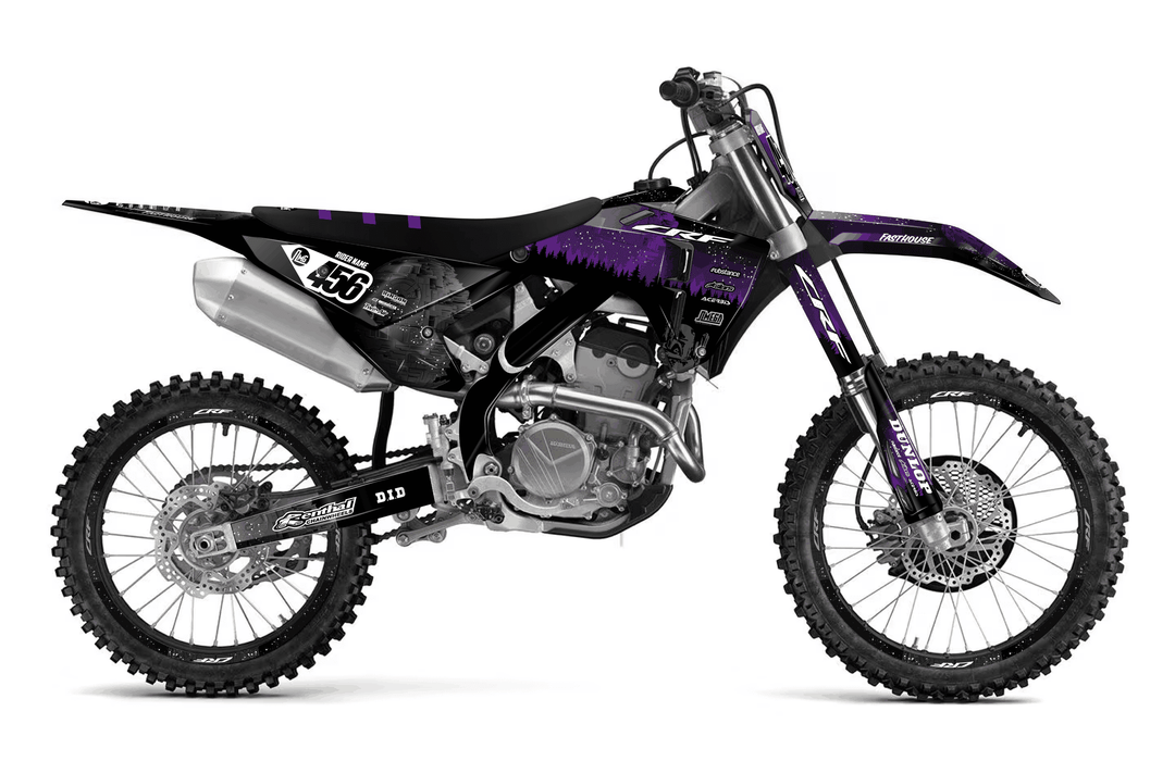 honda crf 250r purple death star graphics kit
