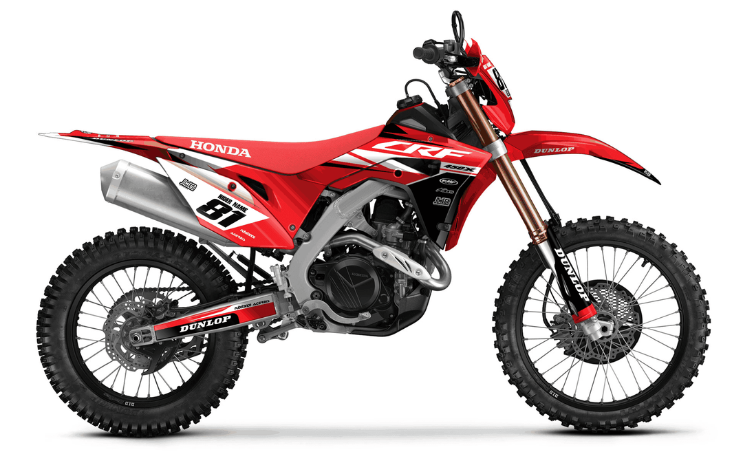 honda crf 450x factory red graphics kit