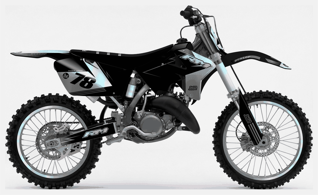 suzuki rm 250 holographic textures graphics kit