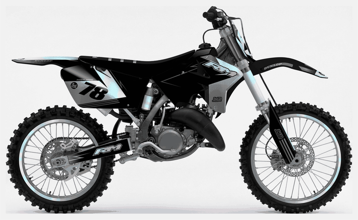suzuki rm 250 holographic textures graphics kit
