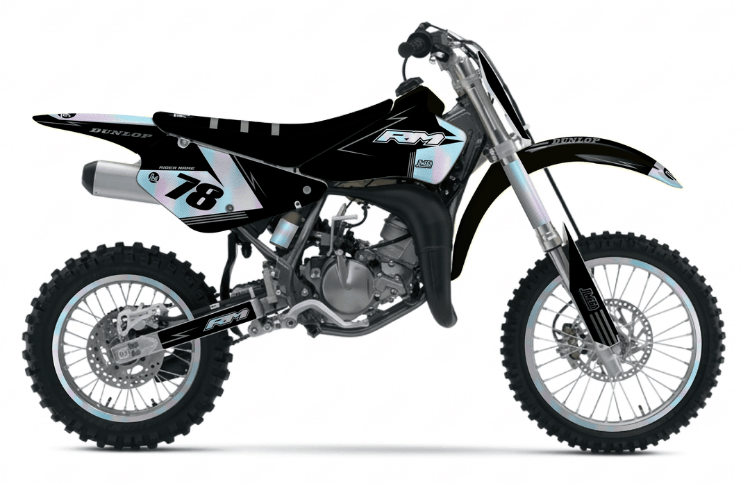 suzuki rm 85 holographic textures graphics kit