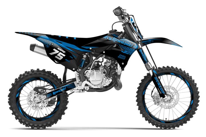 kawasaki kx 112 kool aid blue graphics kit