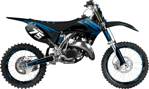 Kool Aid Blue Sticker kit for Kawasaki KX 125 2003 - 2013