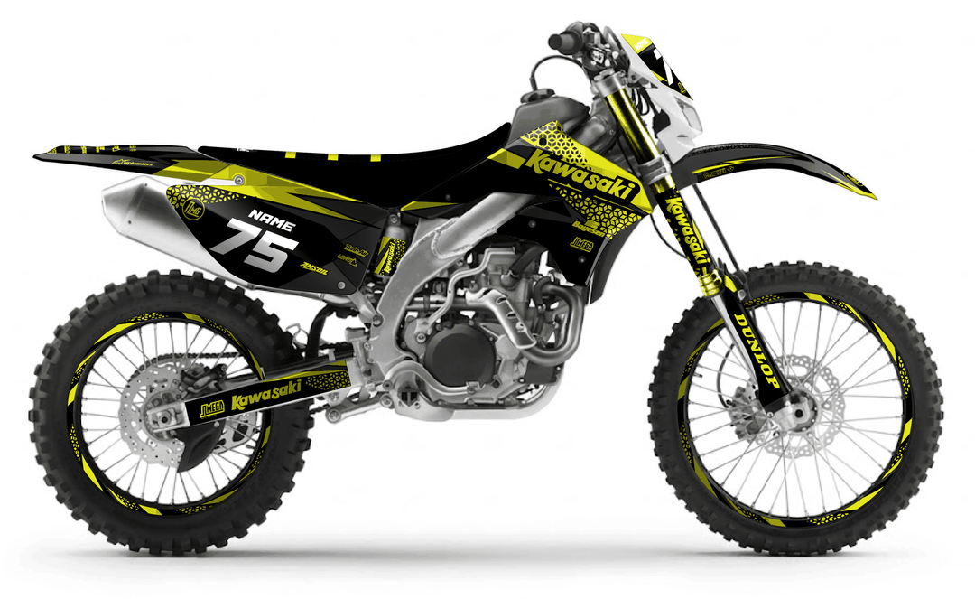 kawasaki klx 450 kool aid green graphics kit
