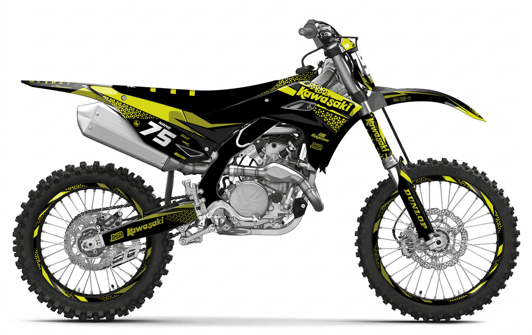 kawasaki kxf 250 kool aid green graphics kit