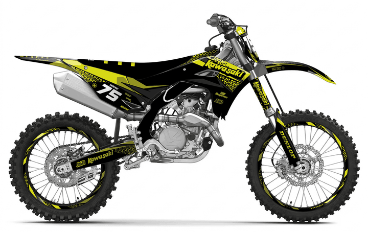 kawasaki kxf 450 kool aid green graphics kit
