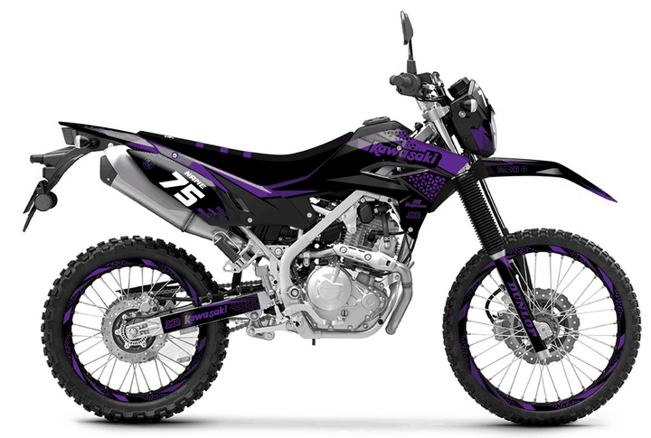 kawasaki klx 230 kool aid purple graphics kit