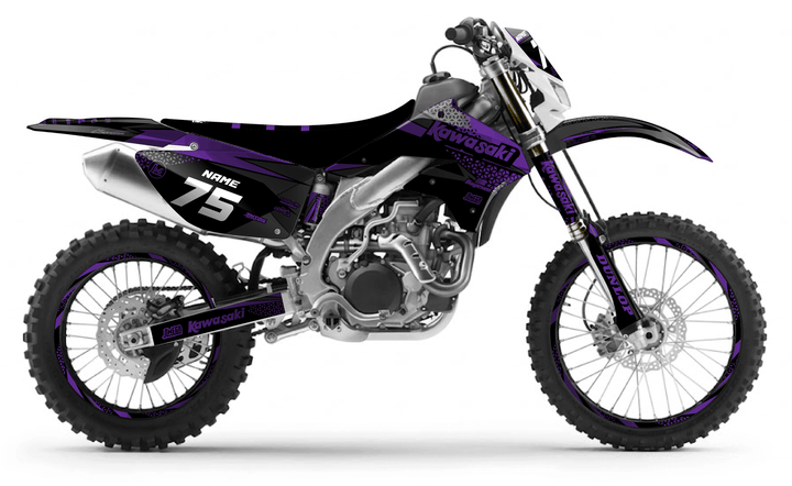 kawasaki klx 450 kool aid purple graphics kit