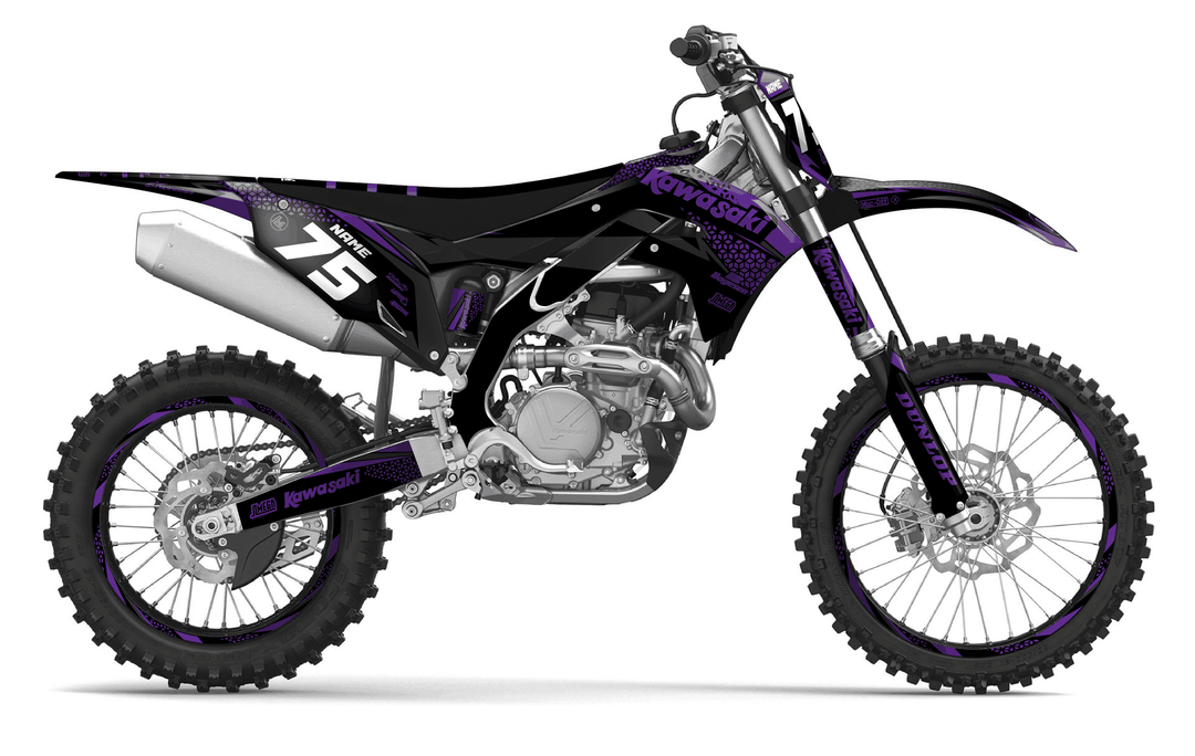 kawasaki kxf 450 kool aid purple graphics kit