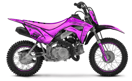 Pink Manga Sticker kit for Honda CRF 110F 2019 - 2027