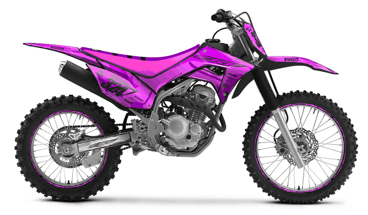 honda crf 250f pink manga graphics kit