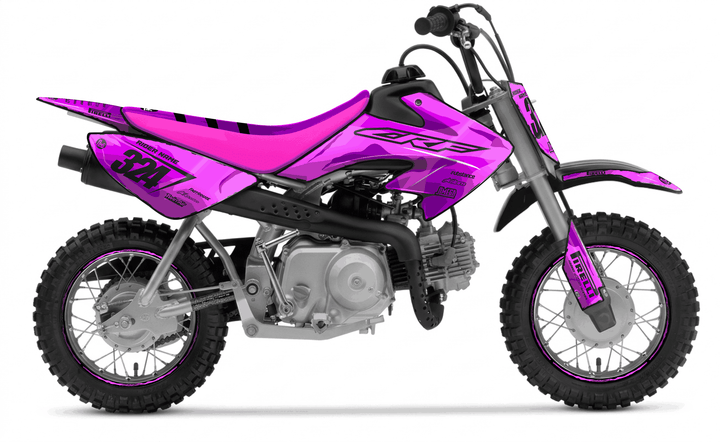 honda crf 50 pink manga graphics kit