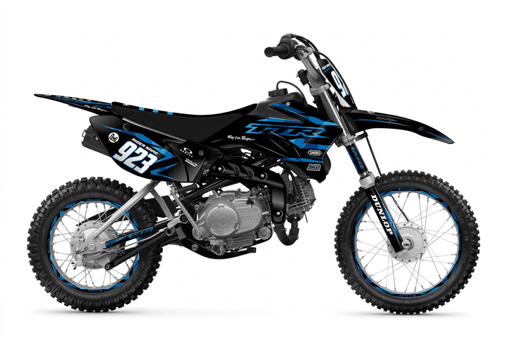 yamaha ttr 110 metallic blue graphics kit