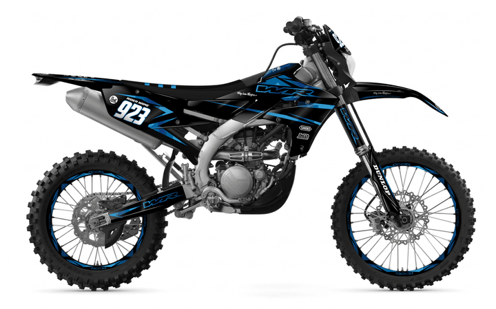 yamaha wr250f metallic blue graphics kit
