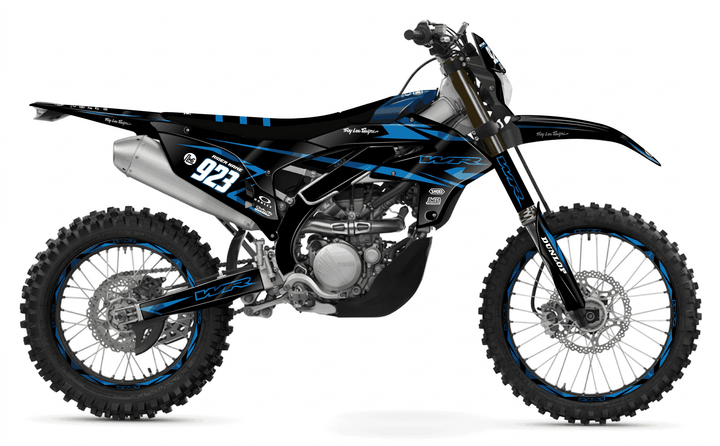 yamaha wr450f metallic blue graphics kit