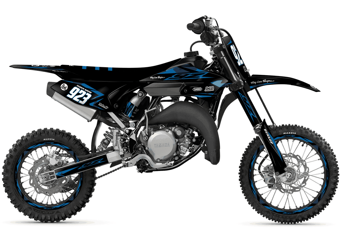 yamaha yz 65 metallic blue graphics kit