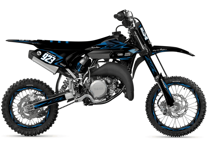 yamaha yz 65 metallic blue graphics kit