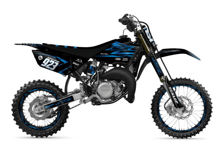 yamaha yz 85 metallic blue graphics kit