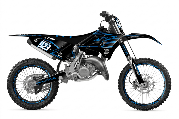 yamaha yz125x metallic blue graphics kit