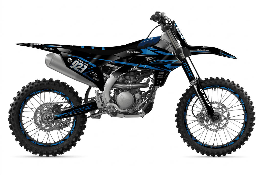 yamaha yz450f metallic blue graphics kit