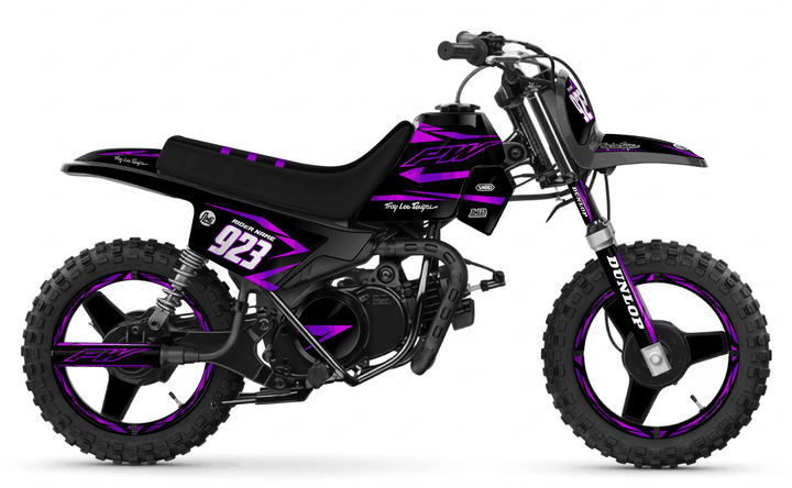 yamaha pw 50 metallic purple graphics kit