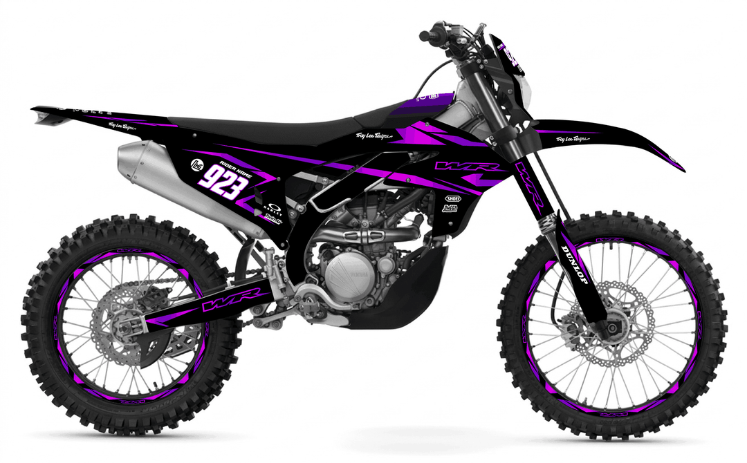 yamaha wr250f metallic purple graphics kit
