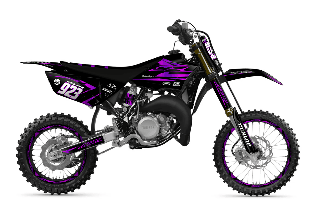 yamaha yz 85 metallic purple graphics kit