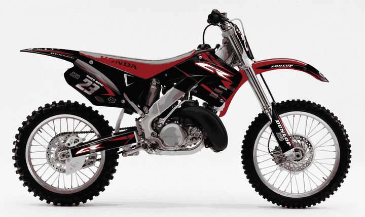 honda cr 250 metallic red graphics kit