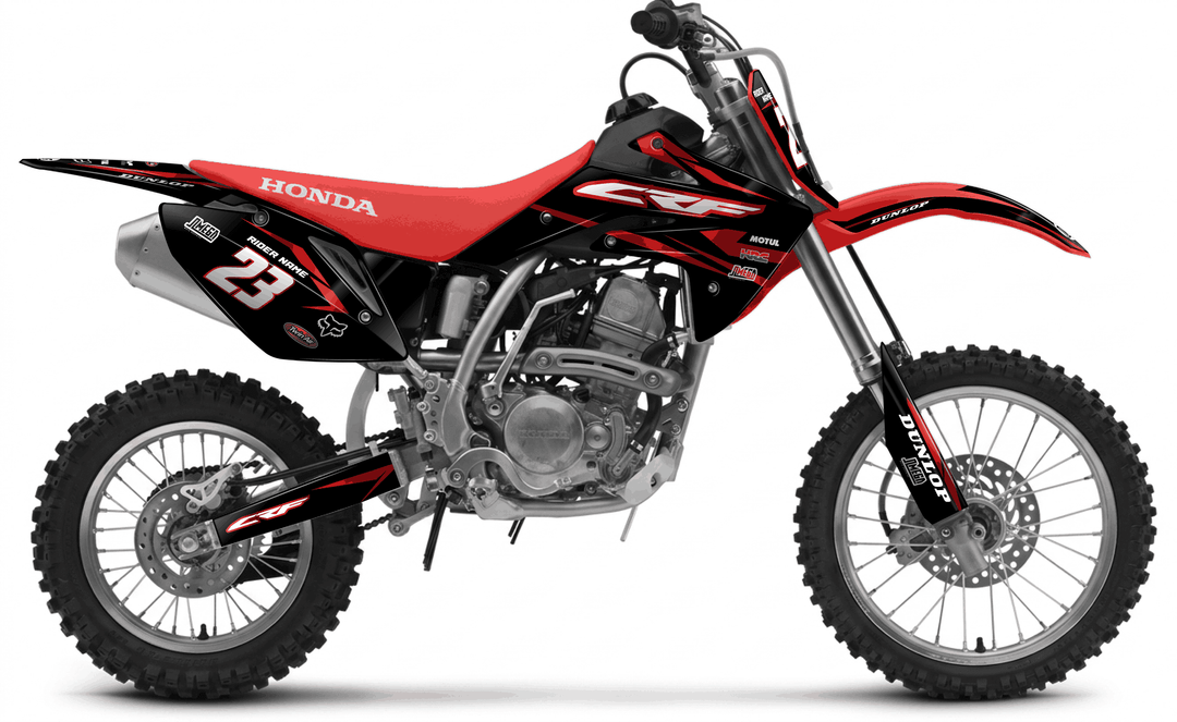honda crf 150r metallic red graphics kit