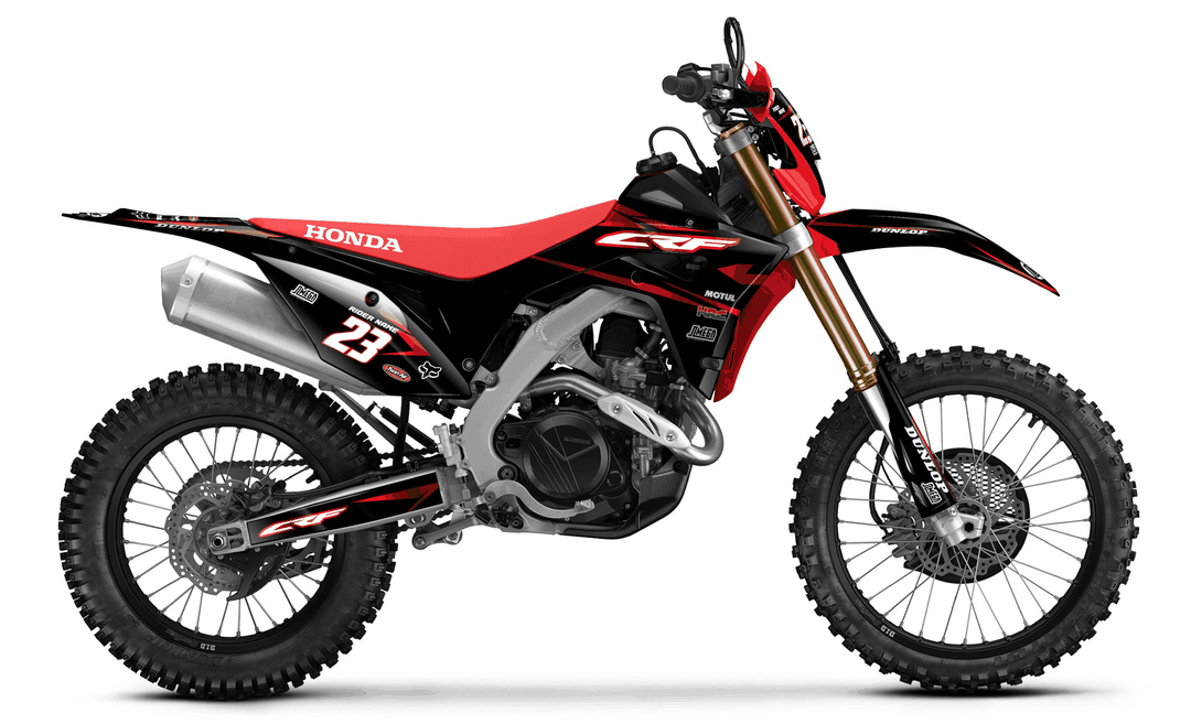 honda crf 450x metallic red graphics kit