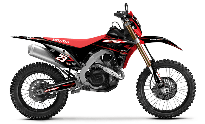 honda crf 450x metallic red graphics kit