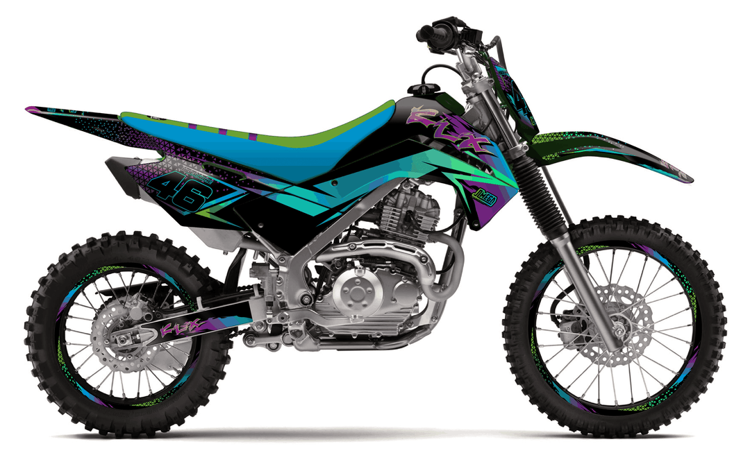kawasaki klx 140 double vision graphics kit