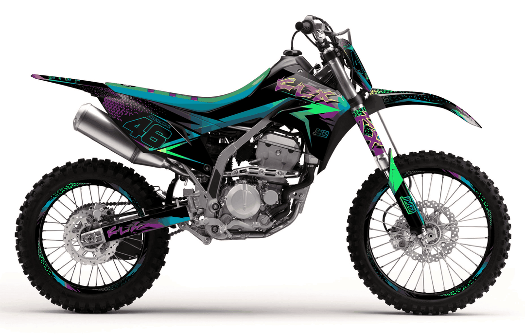 kawasaki klx 300r double vision graphics kit
