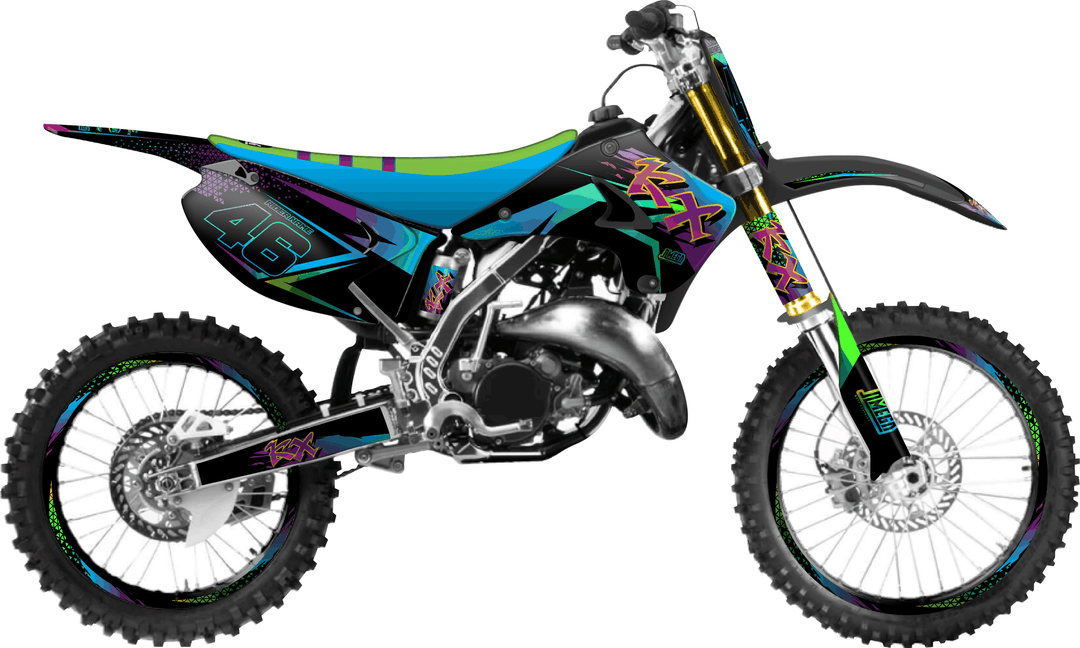kawasaki kx 125 double vision graphics kit