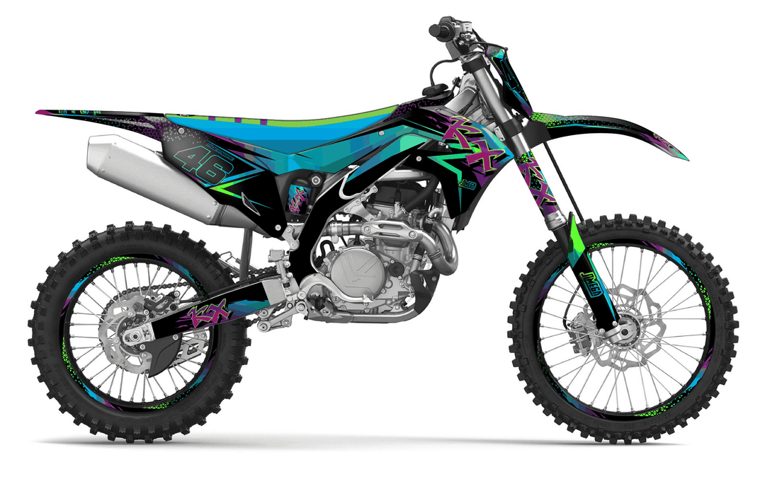 kawasaki kxf 450 double vision graphics kit