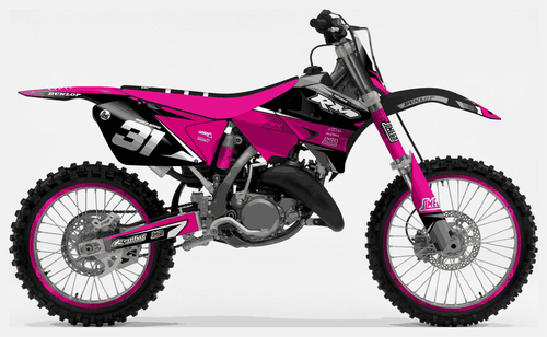 Pink Love Sticker kit for Suzuki RM 125 2001 - 2012