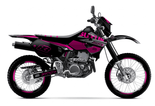 Pink and Black Sticker kit for Suzuki DRZ 400S 2000 - 2023