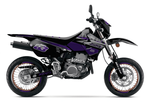 Purple and Black Sticker kit for Suzuki DRZ 400SM 2000 - 2020