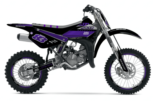 Purple and Black Sticker kit for Suzuki RM 85 2001 - 2020