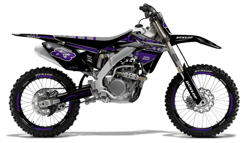 Purple and Black Sticker kit for Suzuki RMZ 250 2010 - 2018